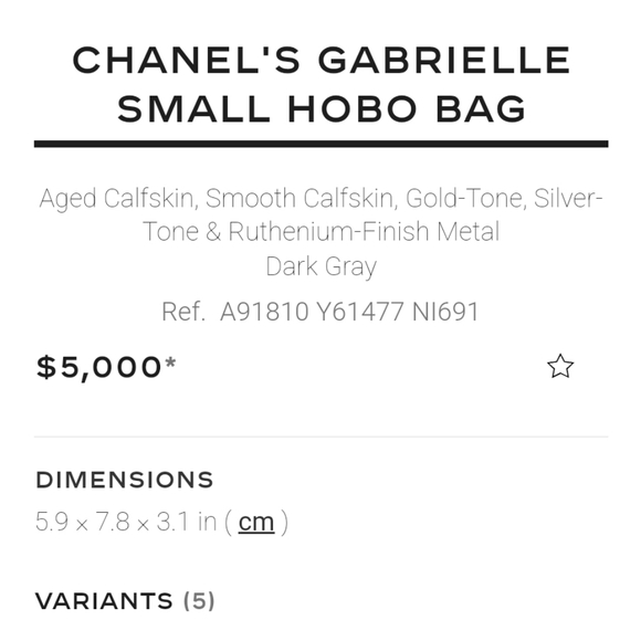 ❌️SOLD❌️Chanel caviar gabrielle hobo small bag - Picture 17 of 17